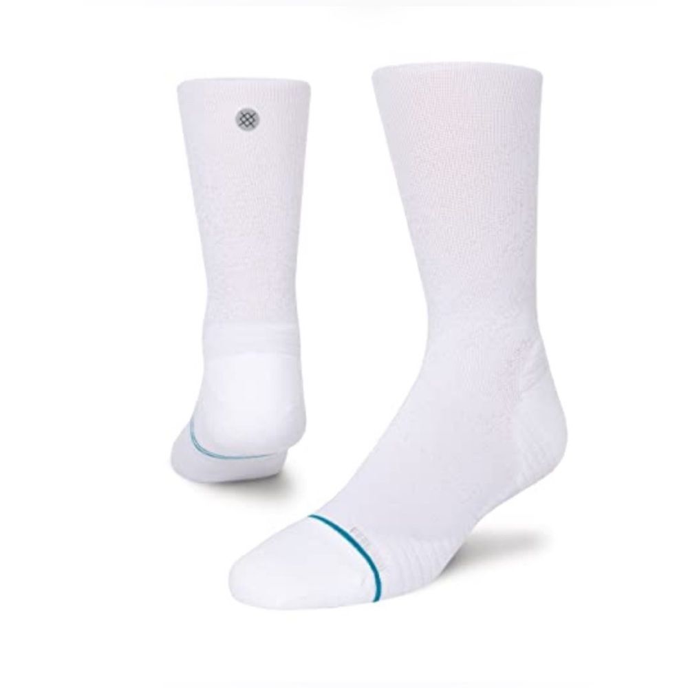 Stance Run Light Crew White Med Men's Shoe 6-8.5, Women's Shoe 8-10.5
